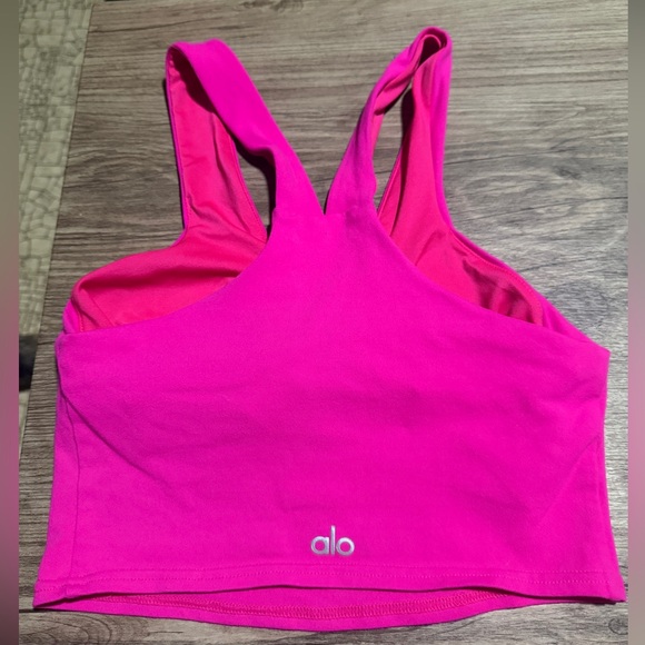 ALO Yoga Bright Pink Tank Top - Picture 2 of 3
